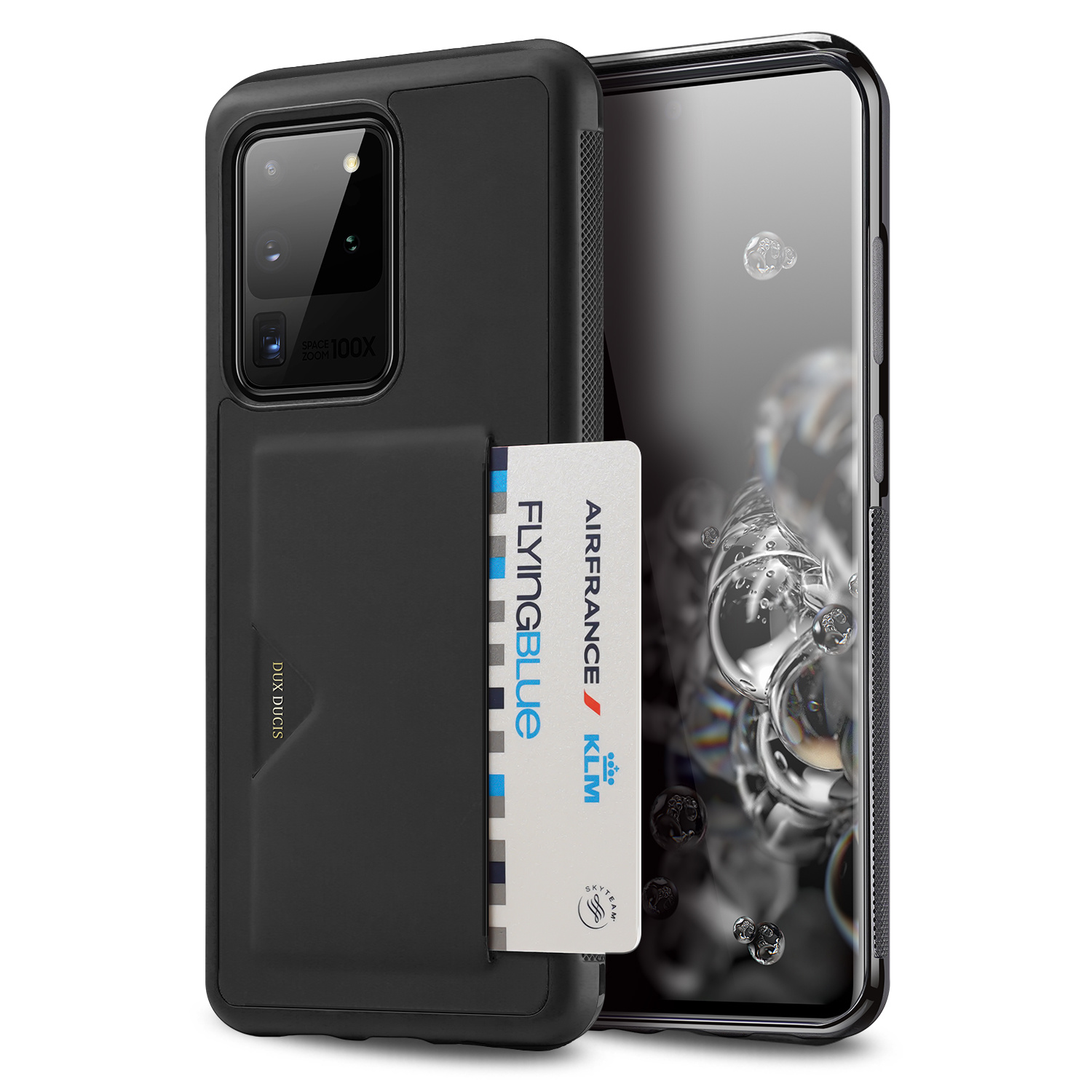Dux Ducis - Samsung Galaxy S20 Ultra hoesje - Pocard Series - Back Cover - Zwart afbeelding