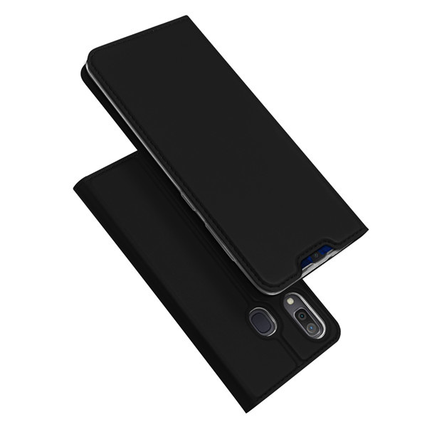 Hoesje geschikt voor Samsung Galaxy A30 - dux ducis skin pro book case - zwart afbeelding