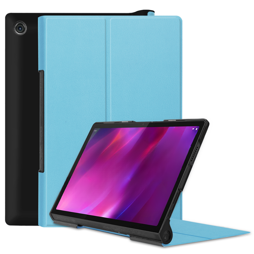 Tablet Hoes geschikt voor Lenovo Yoga Tab 11 (2021) - Tri-Fold Book Case - Licht Blauw afbeelding