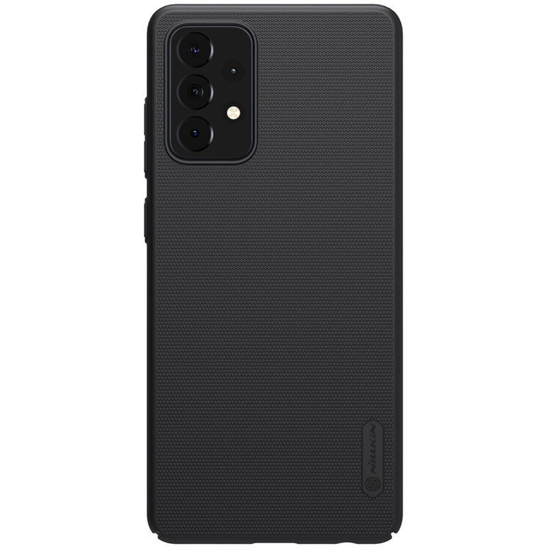 Nillkin - Samsung Galaxy A72 Hoesje - Super Frosted Shield - Back Cover - Zwart afbeelding