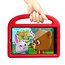Case2go - Hoes geschikt voor Huawei Mediapad M5 / M6 - 8.4 inch - Schokbestendige case met handvat - Sparrow Kids Cover - Rood