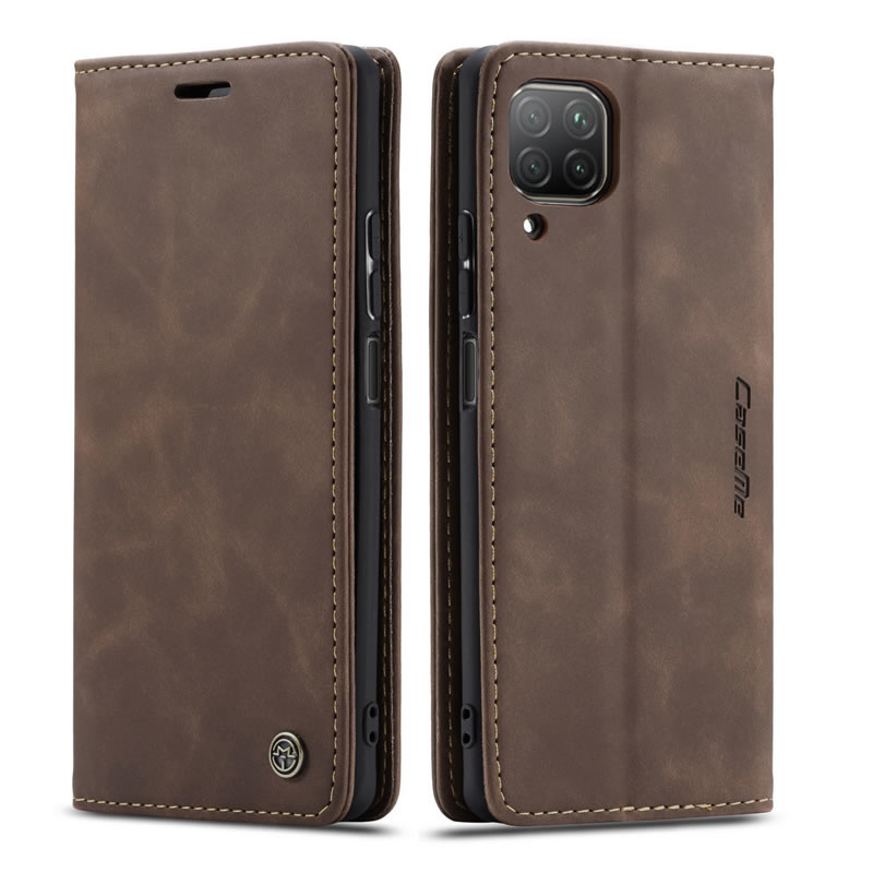CaseMe - Huawei P40 Lite hoesje - Wallet Book Case - Magneetsluiting - Donker Bruin afbeelding