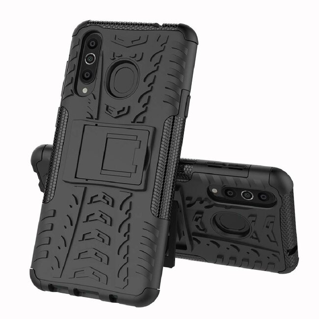 Hoesje geschikt voor Samsung Galaxy A8s -Schokbestendige Back Cover - Zwart