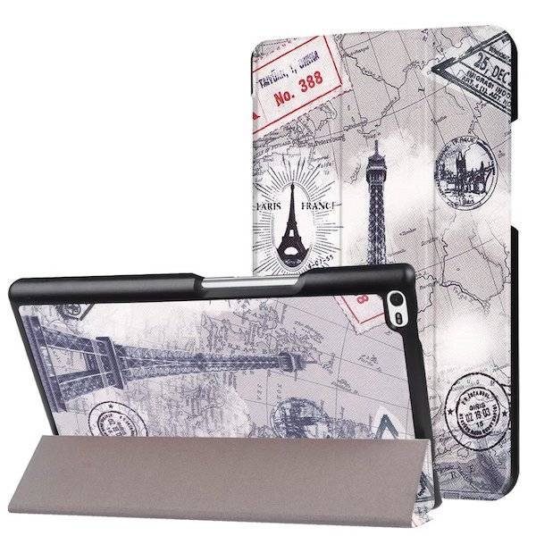 Tablet hoes geschikt voor Tablet hoes geschikt voor Lenovo Tab 4 8.0 - Tri-Fold Book Case - Eiffeltoren afbeelding