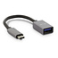 LMP - USB Type-C naar USB-A Female kabel - Tot 5 Gbps - 15 cm - Donker Grijs