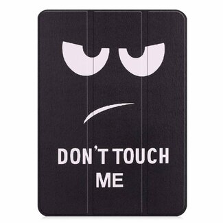 Case2go Tablet hoes geschikt voor Apple iPad Pro 11 (2018)  - Tri-Fold Book Case - Don't touch me
