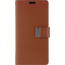 Hoesje geschikt voor iPhone XR Wallet Case - Goospery Rich Diary - Bruin