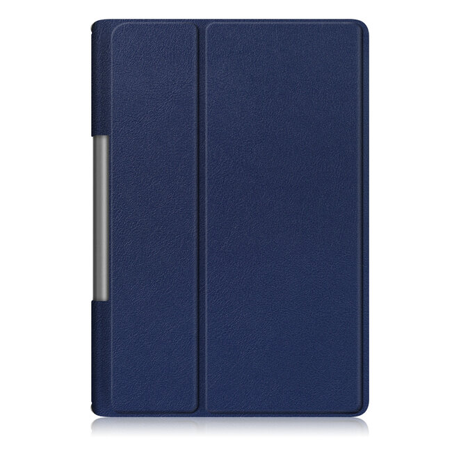 Tablet Hoes geschikt voor Lenovo Yoga Smart Tab 10.1 - Tri-Fold Book Case - Donker Blauw