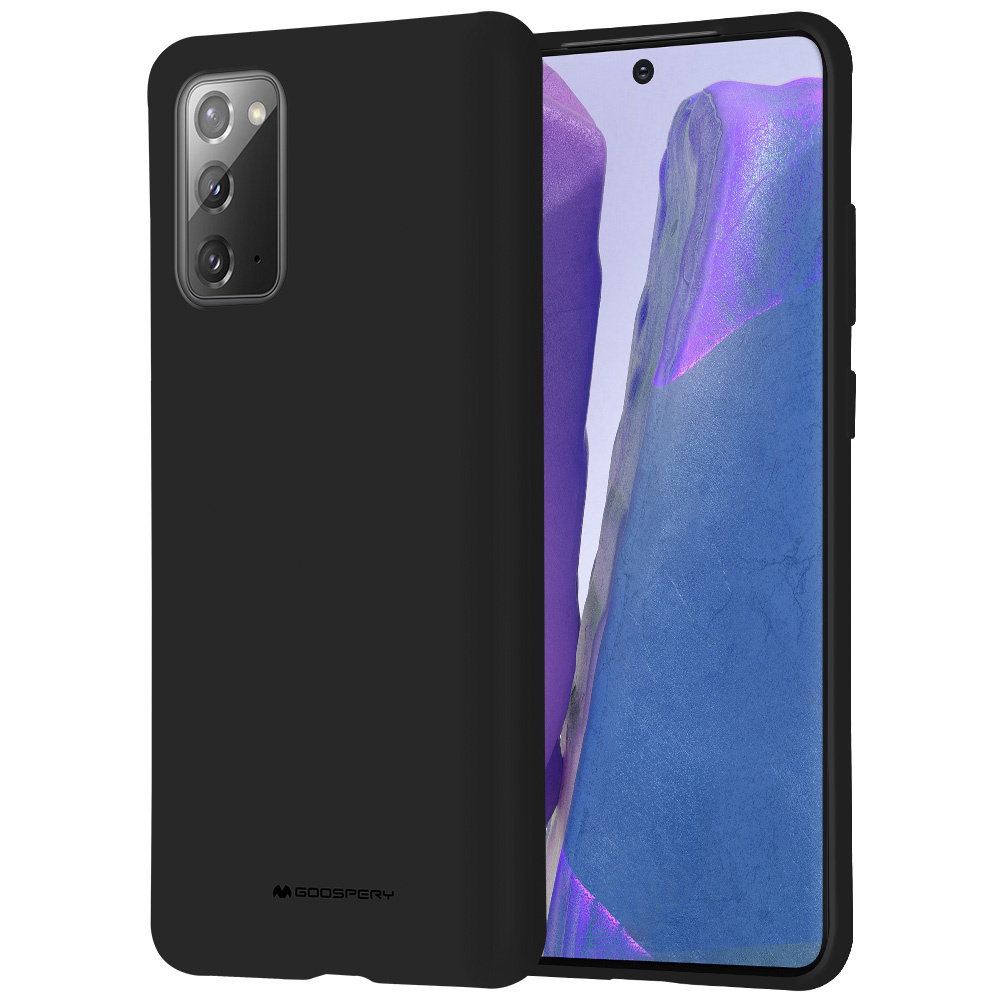 Samsung Galaxy Note 20 Hoesje - Soft Feeling Case - Back Cover - Zwart afbeelding