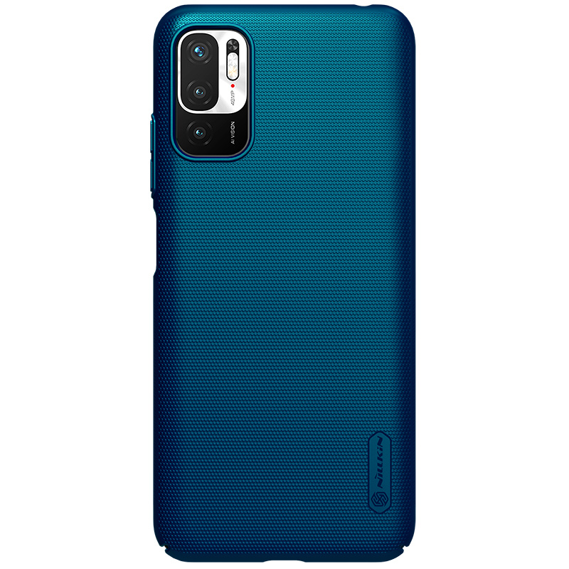 Nillkin - Xiaomi Redmi Note 10 Hoesje - Super Frosted Shield - Back Cover - Blauw afbeelding