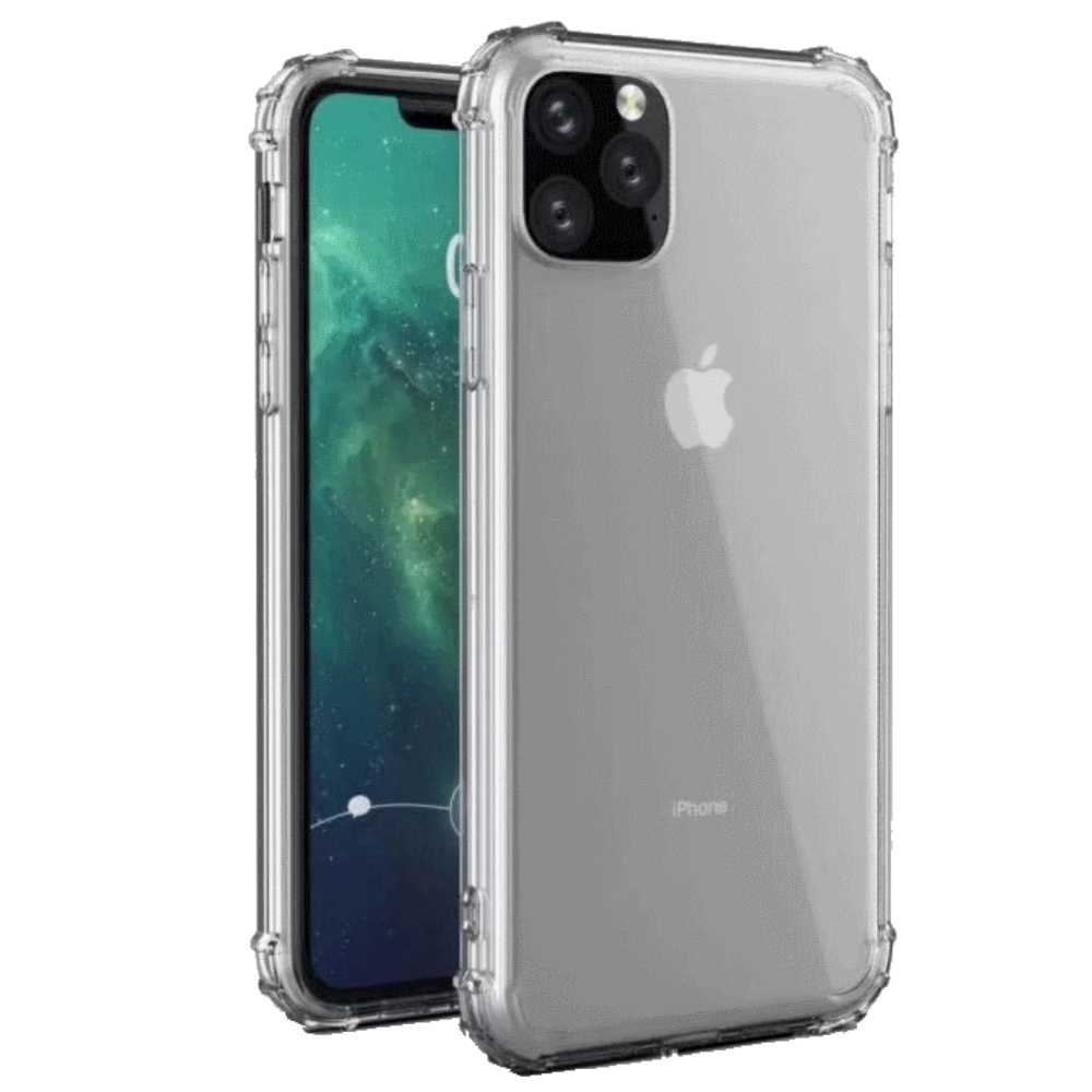 Hoesje geschikt voor iPhone 11 Pro Max - Anti-Shock TPU Back Cover - Transparant afbeelding