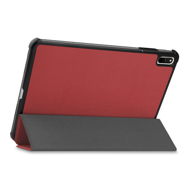 Tablet hoes geschikt voor Huawei MatePad 11 Inch (2021) - Tri-Fold Book Case - Donker Rood