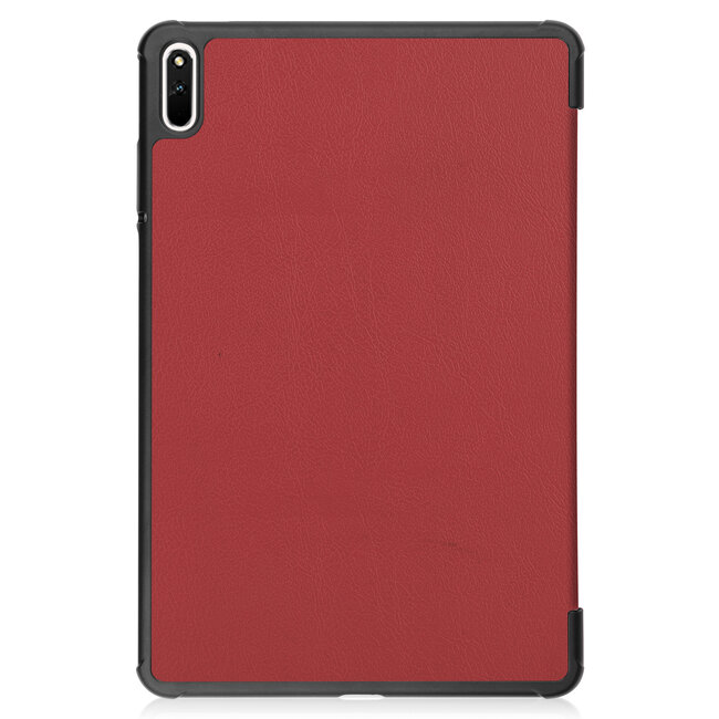 Tablet hoes geschikt voor Huawei MatePad 11 Inch (2021) - Tri-Fold Book Case - Donker Rood