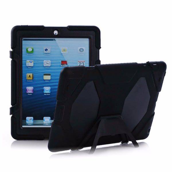 Tablet hoes geschikt voor iPad 2,3,4 Extreme Armor Case Zwart afbeelding
