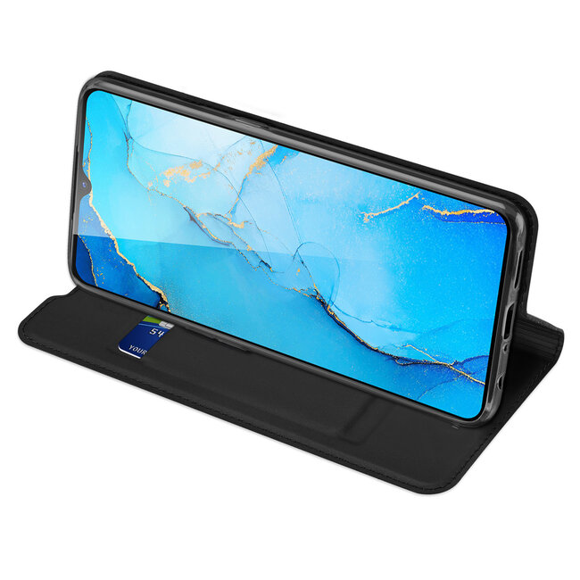 Hoesje geschikt voor Oppo Reno 3 - Dux Ducis Skin Pro Book Case - Zwart