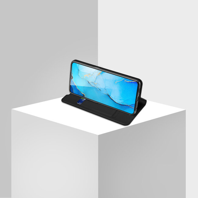 Hoesje geschikt voor Oppo Reno 3 - Dux Ducis Skin Pro Book Case - Zwart