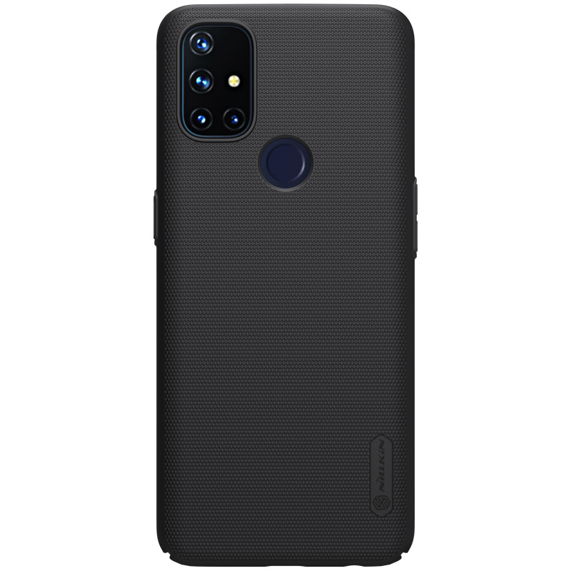 Nillkin - OnePlus Nord N10 5G Hoesje - Super Frosted Shield - Back Cover - Zwart afbeelding