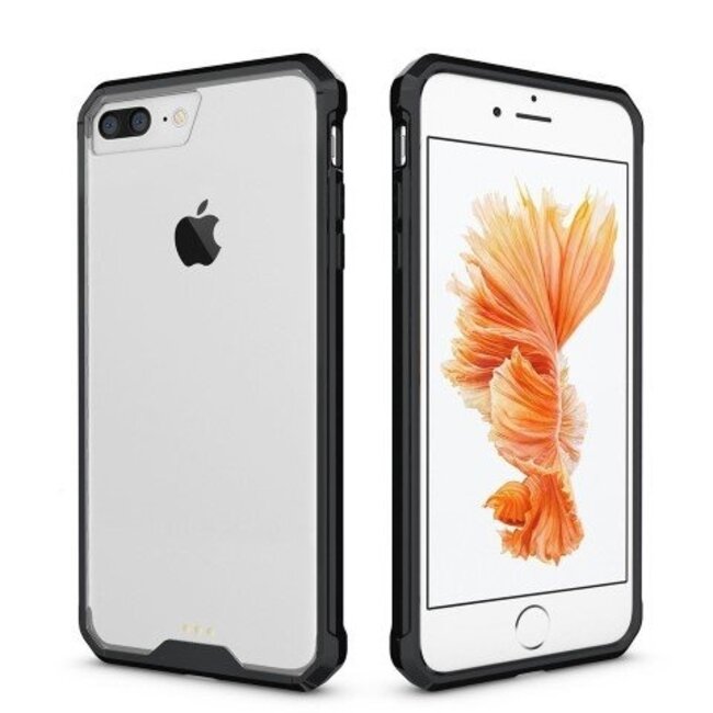 Hybrid Armor Case geschikt voor iPhone 7 Plus / 8 Plus - Zwart