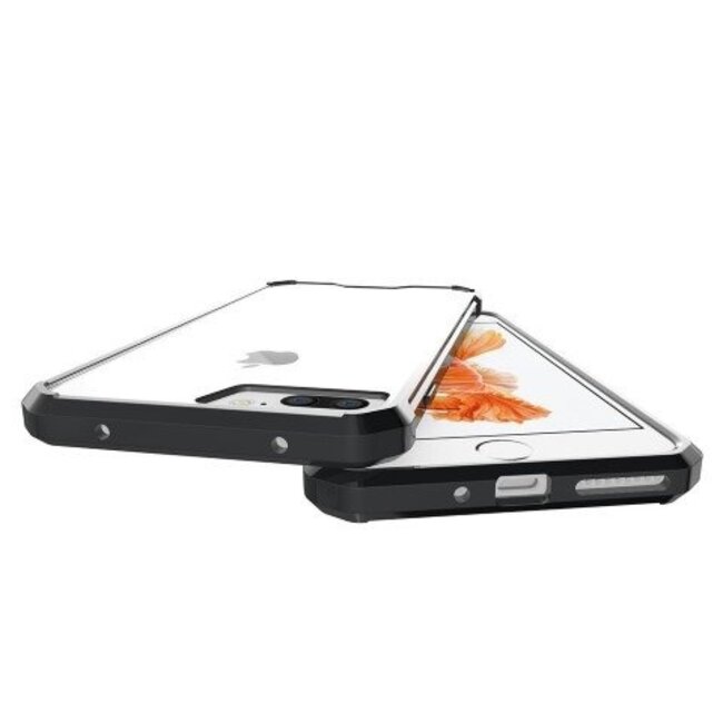 Hybrid Armor Case geschikt voor iPhone 7 Plus / 8 Plus - Zwart