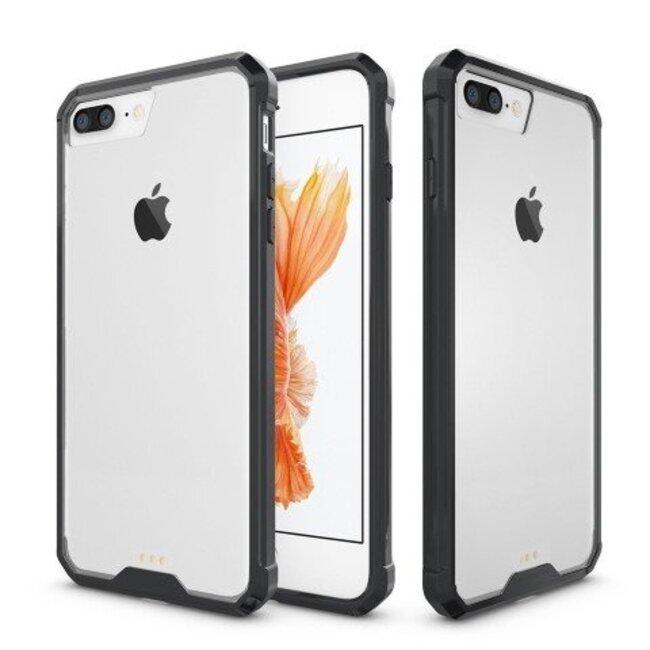 Hybrid Armor Case geschikt voor iPhone 7 Plus / 8 Plus - Zwart