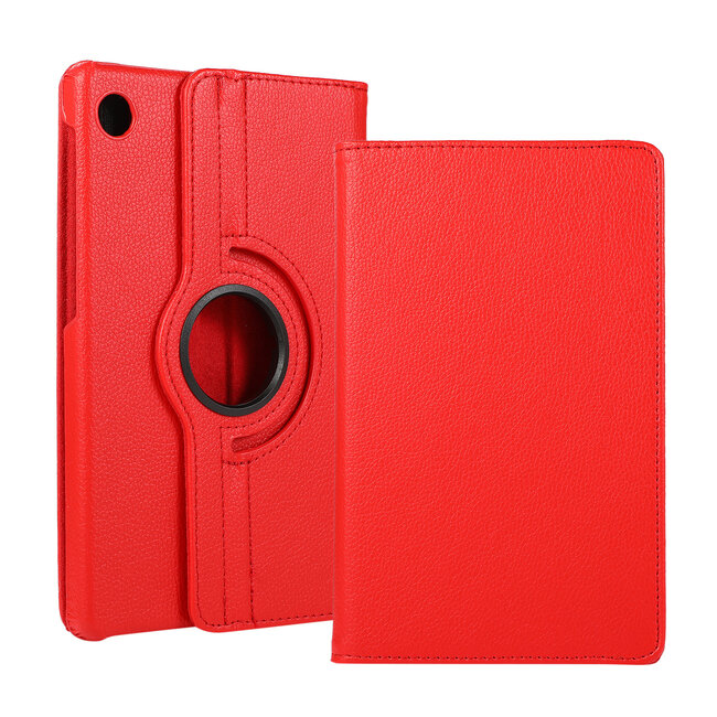 Case2go - Tablet hoes geschikt voor Huawei MatePad T8 - Draaibare Book Case - Rood