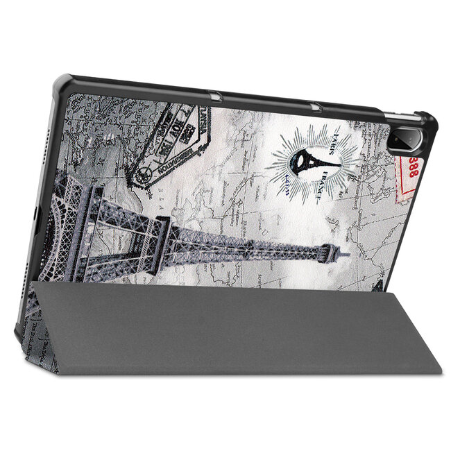 Tablet hoes geschikt voor Lenovo Tab P11 Plus (11 inch) - Tri-Fold Book Case - Eiffeltoren