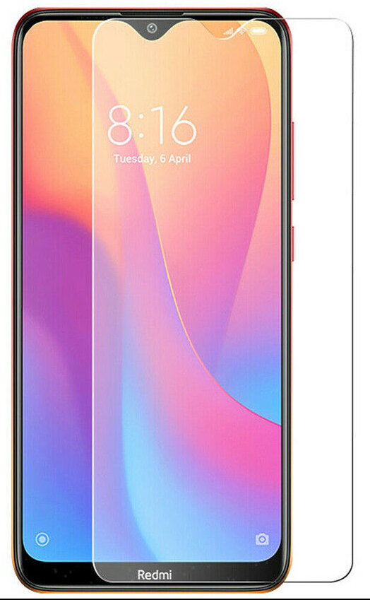 Case2go - Screenprotector geschikt voor Xiaomi Redmi 8 - Tempered Glass - Case Friendly - Transparant afbeelding