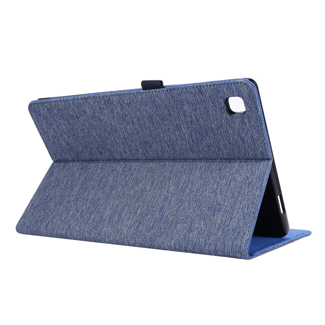 Tablet Hoes geschikt voor Samsung Galaxy Tab A7 (2020) - 10.4 inch - Book Case met Soft TPU houder - Blauw