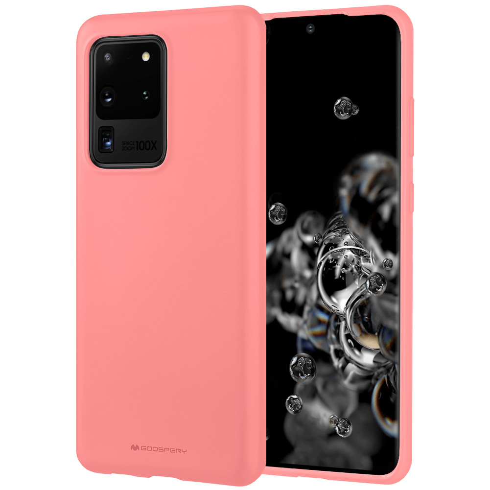 Samsung Galaxy S20 Ultra Hoesje - Soft Feeling Case - Back Cover - Roze afbeelding