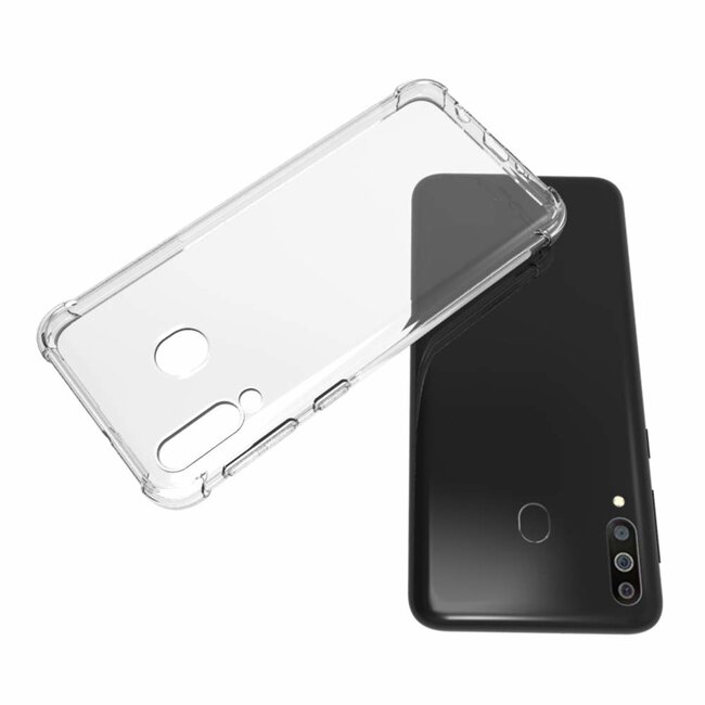 Hoesje geschikt voor Samsung Galaxy M30 - anti-shock tpu back cover - transparant