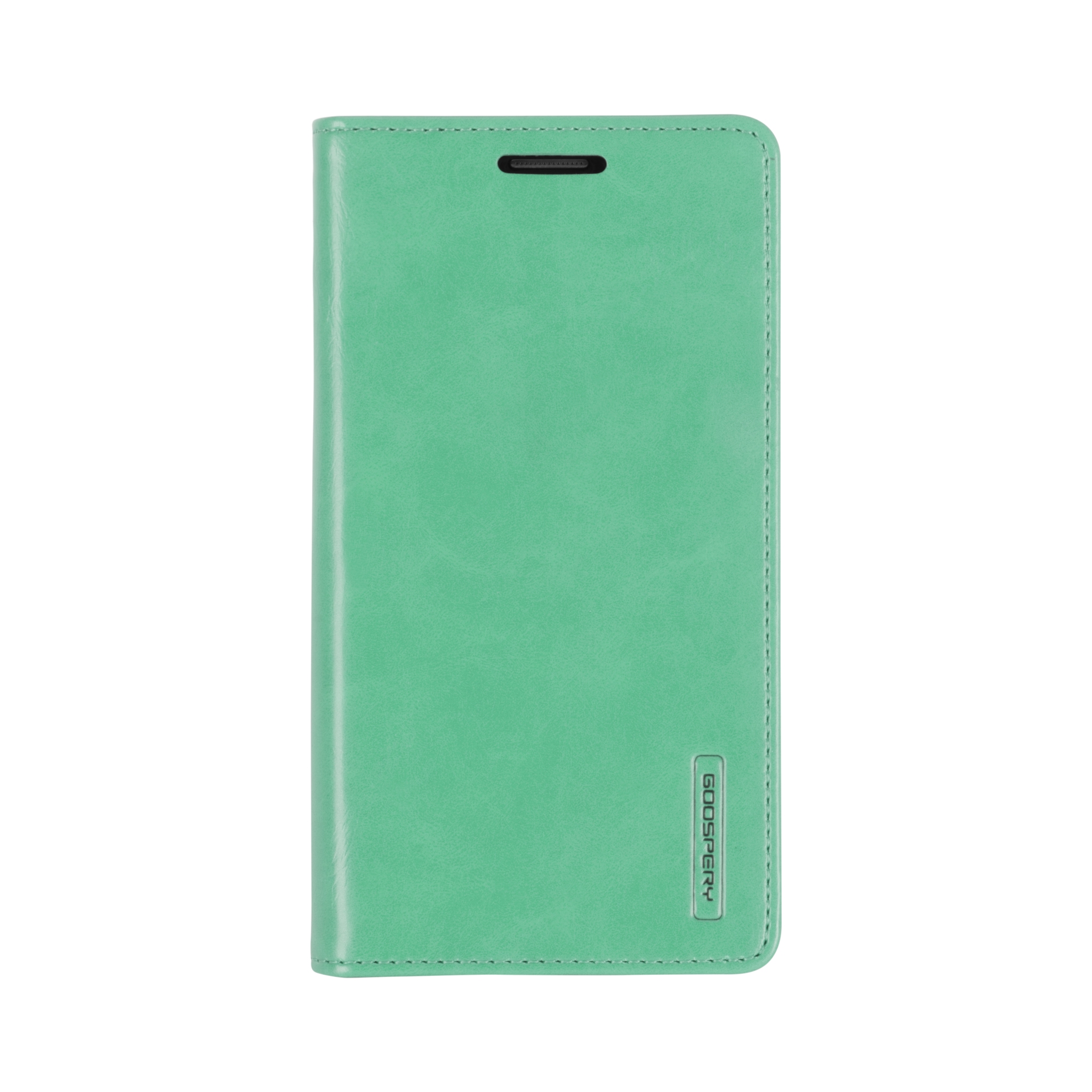 Telefoonhoesje geschikt voor Apple iPhone 13 Mini - Blue Moon Flip Case - Met pasjeshouder - Turquoise afbeelding
