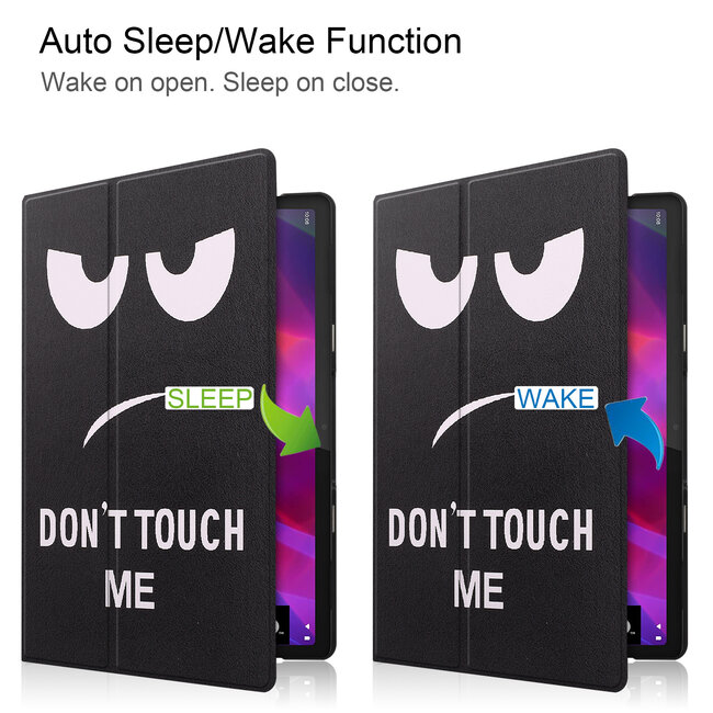 Tablet Hoes geschikt voor Lenovo Yoga Tab 11 (2021) - Tri-Fold Book Case - Don't Touch Me