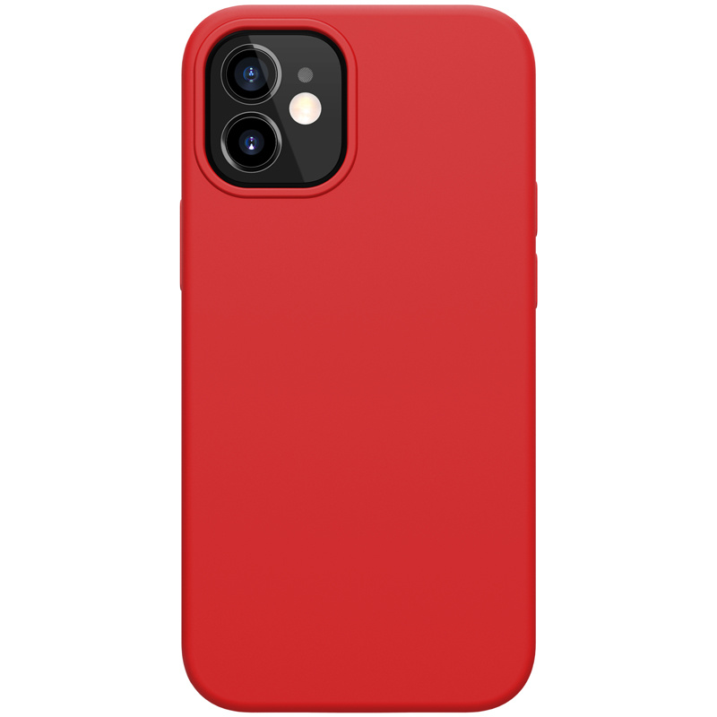Nillkin - Hoesje geschikt voor Apple iPhone 12 Mini - Flex Pure Pro Serie - Back Cover - Rood afbeelding