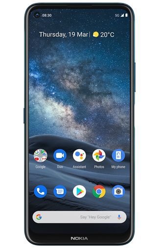 Case2go - Screenprotector geschikt voor Nokia 8.3 5G (2020) - Tempered Glass - Case Friendly - Transparant afbeelding