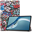 Tablet hoes geschikt voor Huawei MatePad Pro 12.6 (2021) - Tri-Fold Book Case - Graffiti