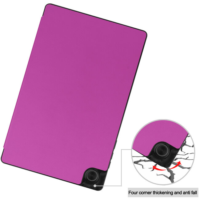 Tablet hoes geschikt voor Lenovo Tab M10 - 10.1 inch - TB-X306f - Book Case met TPU cover - Paars