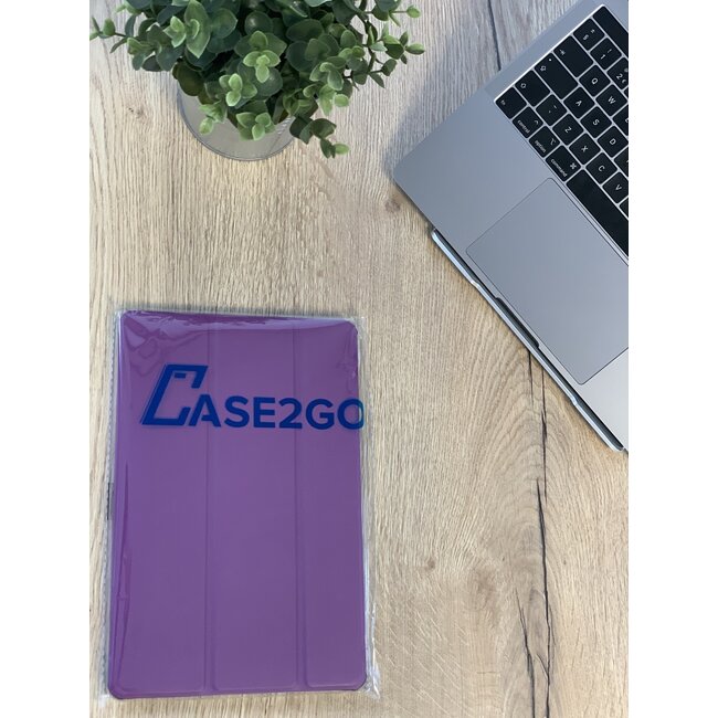 Tablet hoes geschikt voor Lenovo Tab M10 - 10.1 inch - TB-X306f - Book Case met TPU cover - Paars
