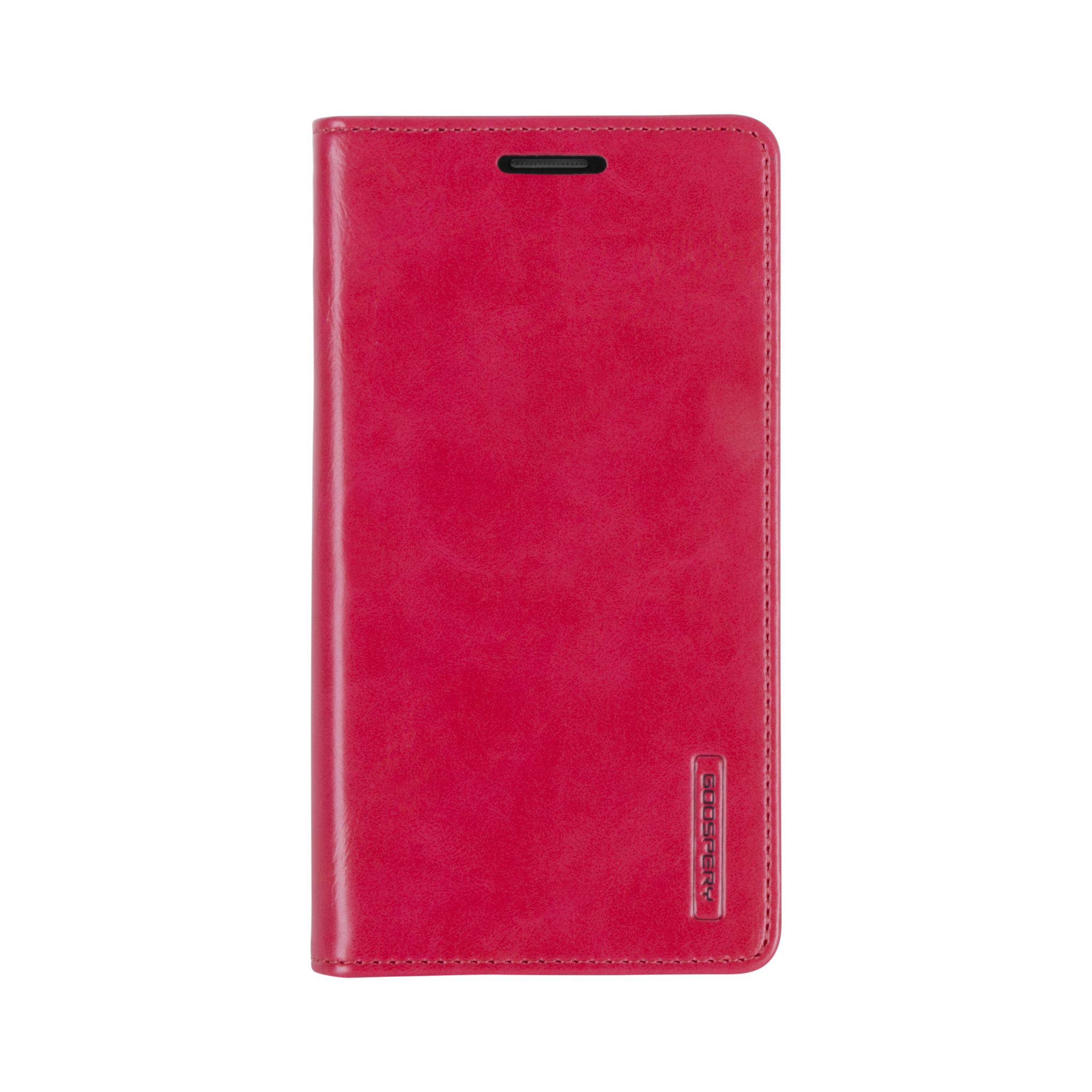 Hoesje geschikt voor iPhone 12 / 12 Pro - Blue Moon Flip Case - Met pasjeshouder - Rood afbeelding