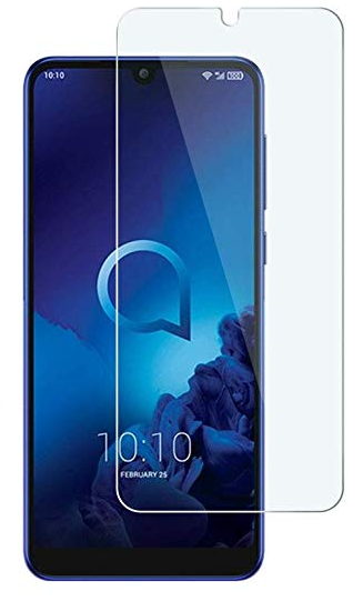 Case2go - Screenprotector geschikt voor Alcatel 3L (2019) - Tempered Glass Screenprotector - Case-Friendly afbeelding