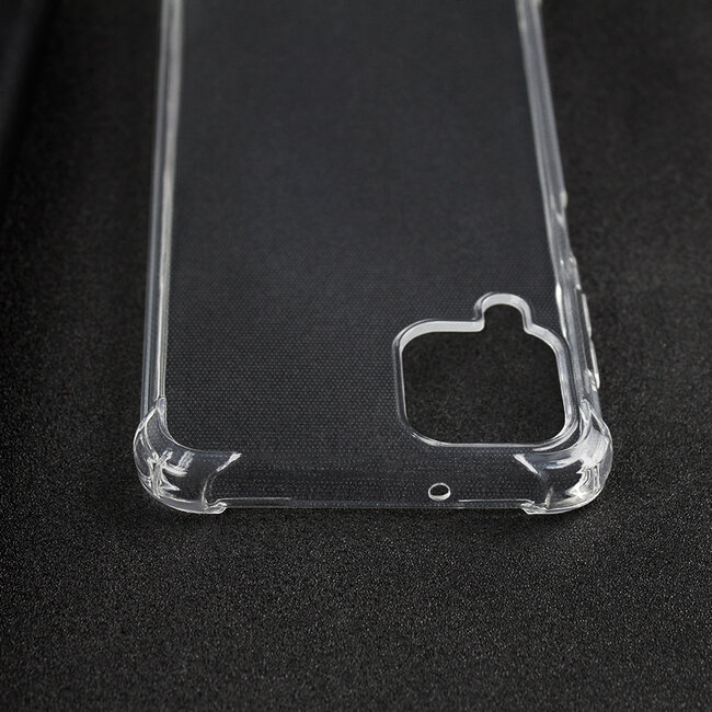 Samsung Galaxy A12 5G Hoesje + Screenprotector- Clear Soft Case - Siliconen Back Cover - Shock Proof TPU - Transparant