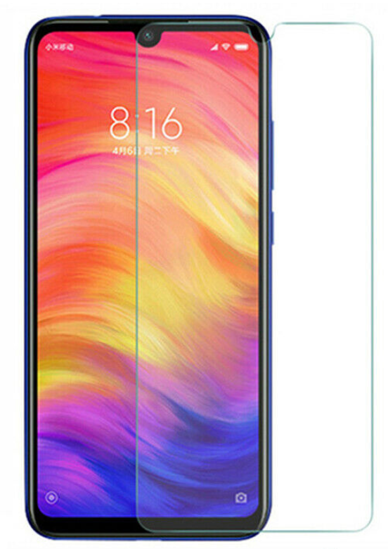 Case2go - Screenprotector geschikt voor Xiaomi Redmi Note 7 - Tempered Glass - Case Friendly - Transparant afbeelding