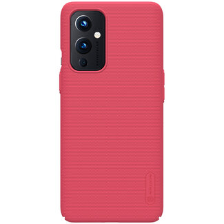 Nillkin - OnePlus 9 Hoesje - Super Frosted Shield - Back Cover - Rood