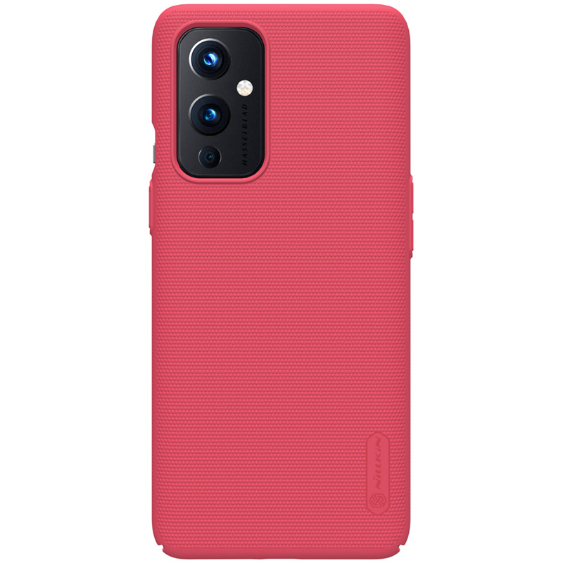 Nillkin - OnePlus 9 Hoesje - Super Frosted Shield - Back Cover - Rood afbeelding