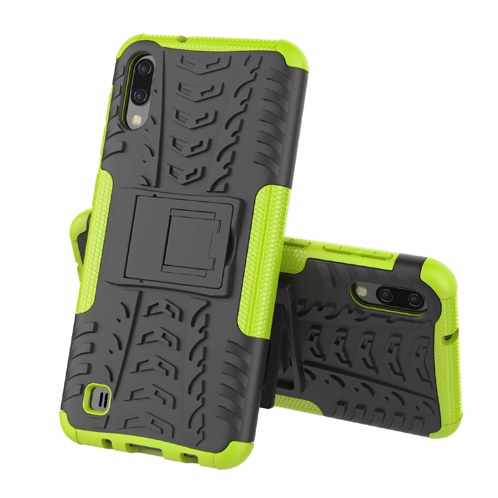 Samsung Galaxy M10 hoes - Schokbestendige Back Cover - Groen afbeelding