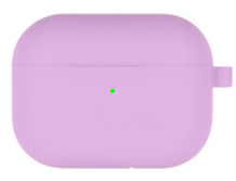 Goospery - Hoes geschikt voor Airpods Pro Case - Siliconen beschermhoes met opdruk  - Paars afbeelding