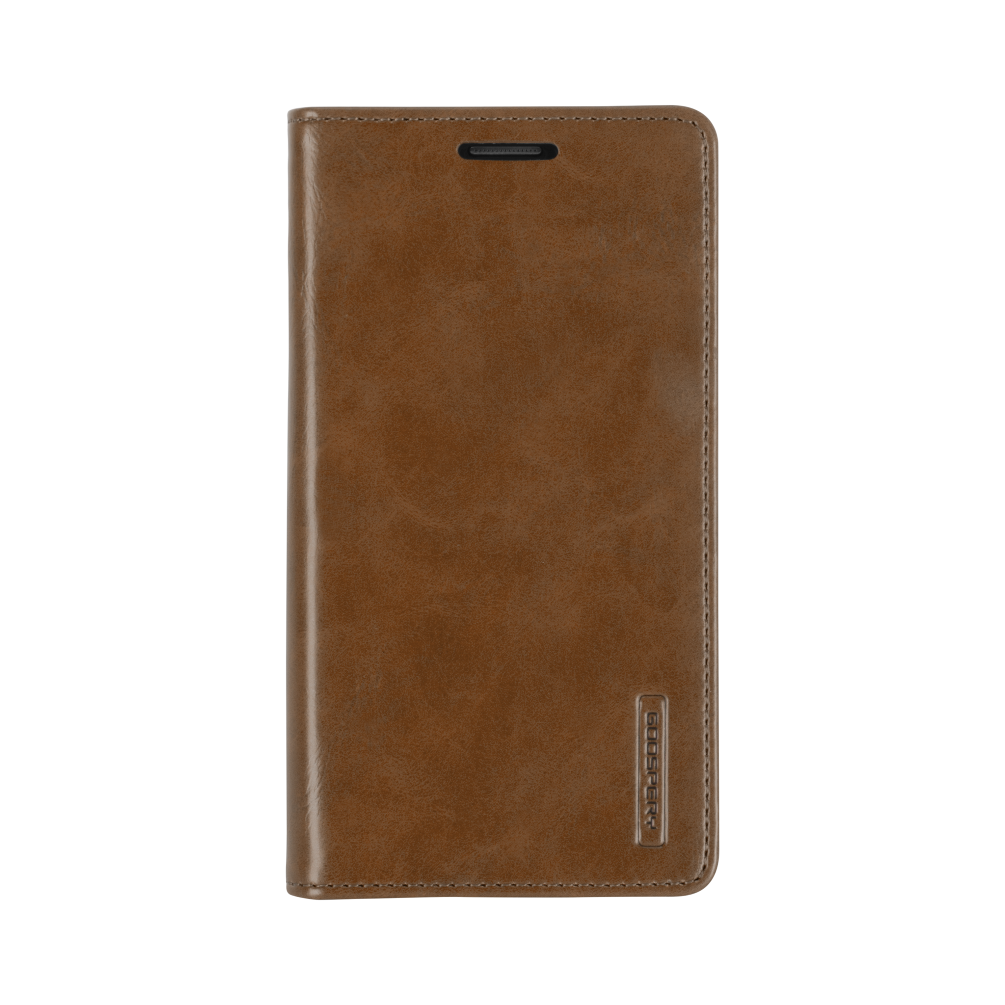 Hoesje geschikt voor Apple iPhone 12 Mini - Blue Moon Flip Case - Met pasjeshouder - Bruin afbeelding