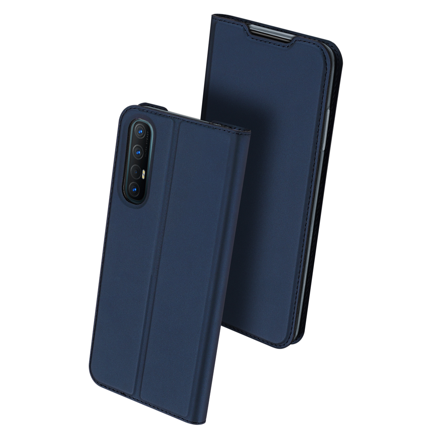 Oppo Reno 3 Pro hoesje - Dux Ducis Skin Pro Book Case - Blauw afbeelding