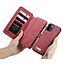CaseMe - Telefoonhoesje geschikt voor Apple iPhone 13 Pro - Back Cover met Ritssluiting - Rood