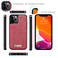 CaseMe - Telefoonhoesje geschikt voor Apple iPhone 13 Pro - Back Cover met Ritssluiting - Rood