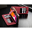 CaseMe - Telefoonhoesje geschikt voor Apple iPhone 13 Pro - Back Cover met Ritssluiting - Rood